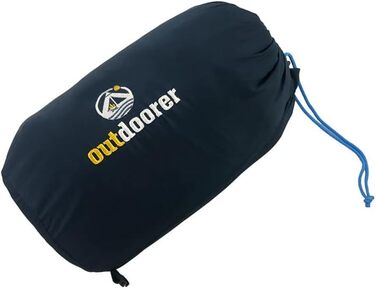 Outdoorer Trek Comfort Sleeping Bag - Lightweight Down Sleeping Bag for Adults - Compact Travel Sleeping Bag (Blue, 880g)