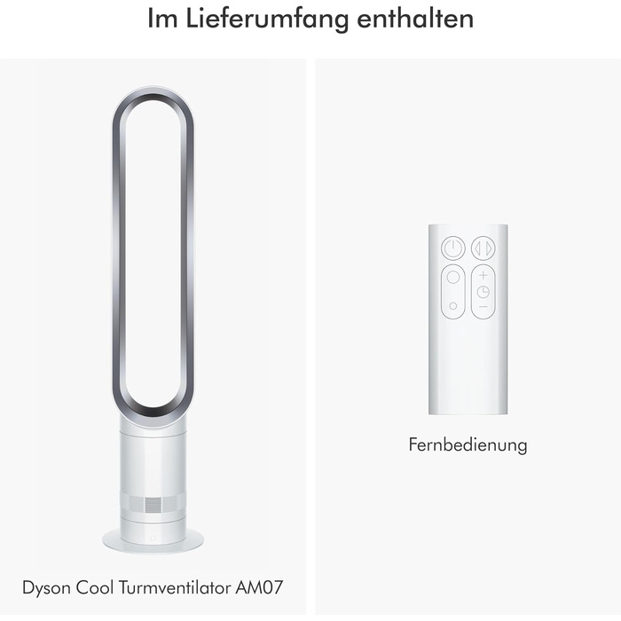 Вентилятор Dyson AM07 Air Multiplier Tower Fan White - Білий