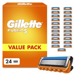 Смінні касети для гоління Gillette Fusion 5 для чоловіків, 24 шт, помаранчеві