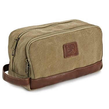 Чоловіча/Жіноча дорожня косметичка-органайзер з канвасу, велика, блакитна (28x16x14 см)