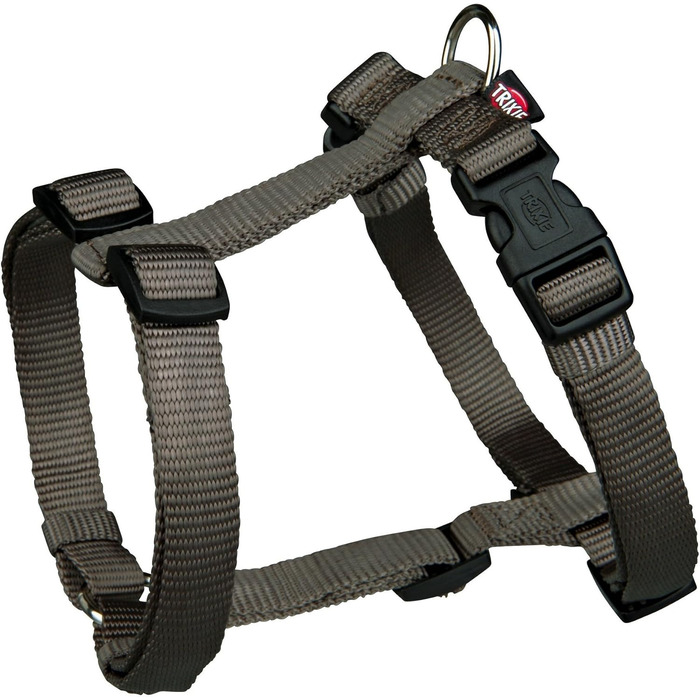 Шлейка для собак TRIXIE Premium H-подібна, розмір L-XL, чорна. Регульована, для великих собак. Розмір грудей: 75-120 см, ширина 25 мм