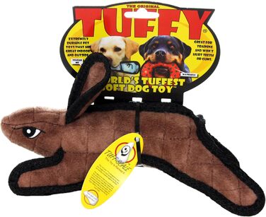М'яка іграшка для собак Tuffy's Polly, коричневий кролик, для цуценят