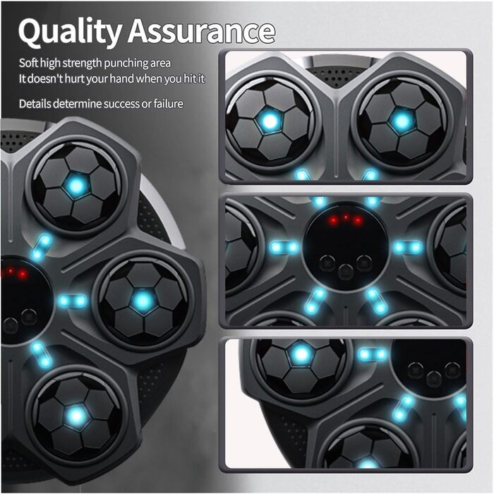 Музична боксерська машина Sunshine Smile - Liteboxer, Bluetooth, регулювання швидкості, настінна установка