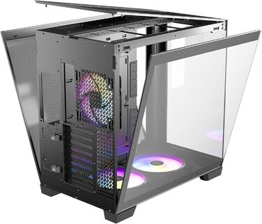Корпус для ПК GEH Antec C8 Wood Full Tower чорний (ARGB)