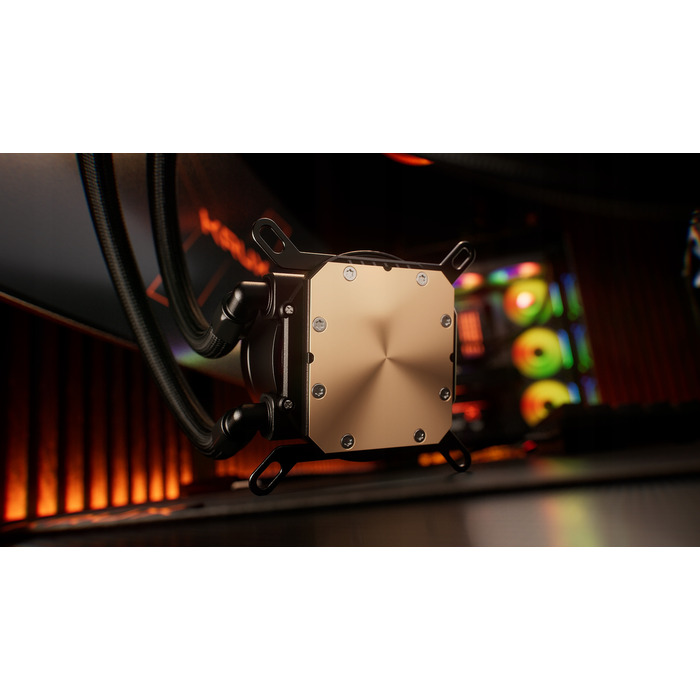 Система водяного охолодження процесора Krux HydroX 360 ARGB, 3x 120мм, 4-pin, чорна