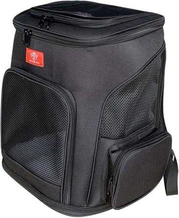 Розширюваний рюкзак для домашніх тварин One for Pets для котів та собак, чорний колір