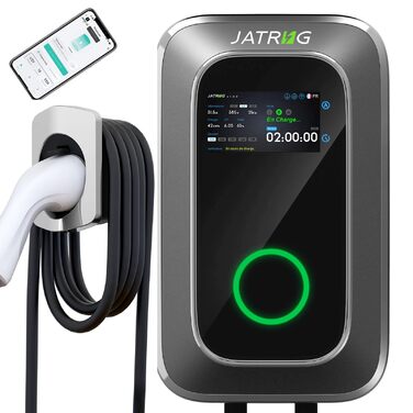 Зарядна станція для електромобіля 11kW 32A Type 2 WiFi-APP, настінний бокс 230V (8м)
