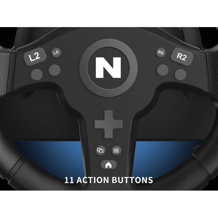 NITHO Drive Pro V200 - Руль для гонок з педалями та перемикачем передач, для PC, PS4, Xbox, 270° з вібрацією, сумісний з симуляторами