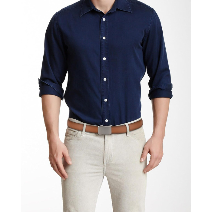 Чорний шкіряний ремінь CHAOREN для чоловіків з автоматичною пряжкою, 35 мм, без отворів, розмір 90-100 см, для ділового костюма