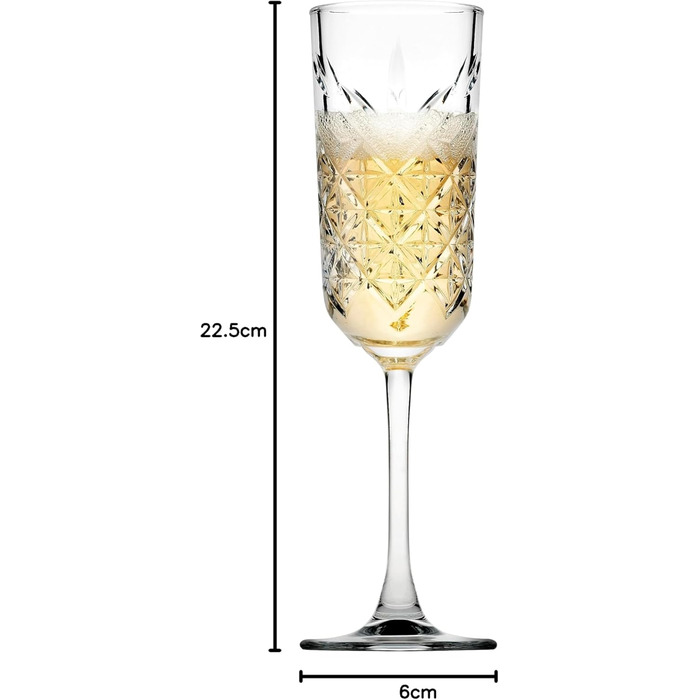 Кельхі для шампанського та просекко Pasabahce (4 шт., 175 мл) - кришталеві кельхі для шампанського, просекко та інших ігристих вин