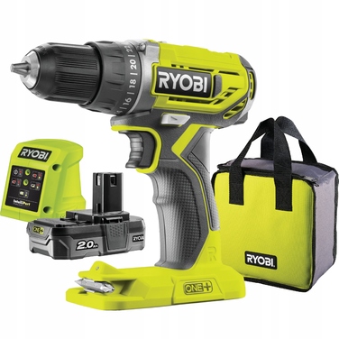 Акумуляторний дриль-шурупокрут Ryobi 18 V 2,00 Ah 50 Nm з сумкою