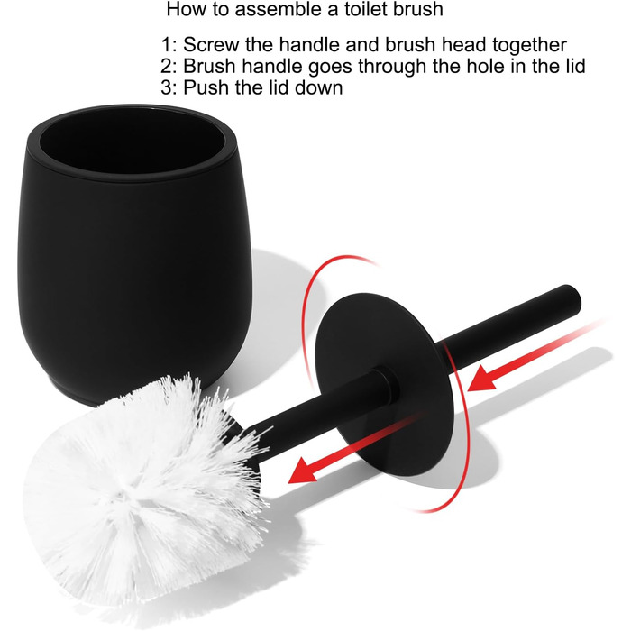 Набір аксесуарів для ванної кімнати: смітник 3л, тримач для зубних щіток, дозатор мила, тримач для туалетного паперу, WC-щітка та тримач, зелений (5 шт.) + чорний (5 шт.)