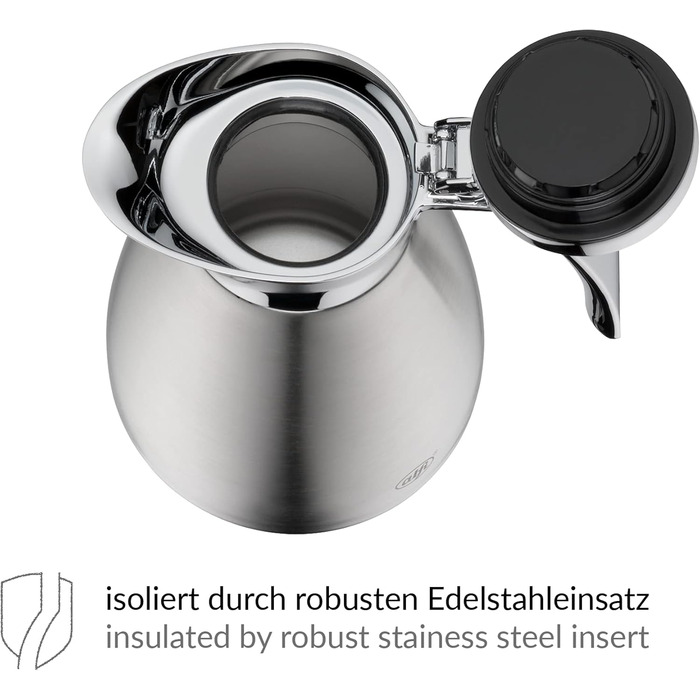 alfi Thermos Carafe Gusto TT, Brushed Stainless Steel 1.5 l