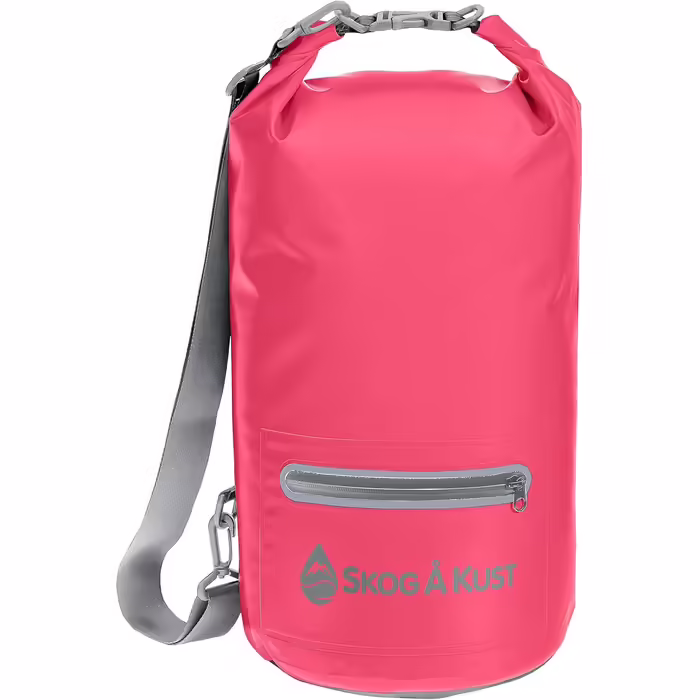 DrySåk Waterproof Floating Dry Bag with Exterior Zippered Pocket | for Kayaking, Rafting, Boating, Swimming, Camping, Hiking, Beach, Fishing | 10L & 20L Sizes