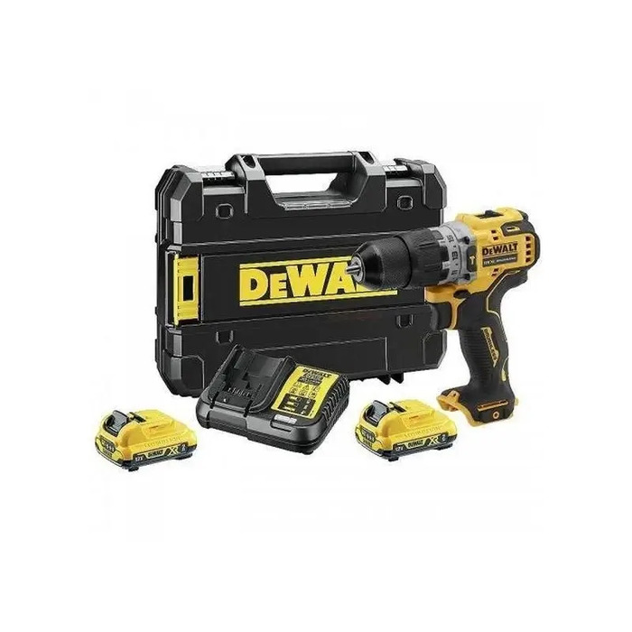 Ударний дриль-шурупокрут DeWalt 12V 57/25Nm 2x2,0Ah DCD706D2