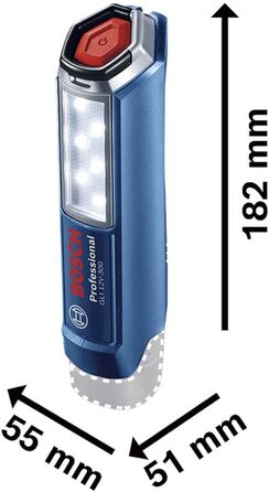 Акумуляторний LED ліхтар Bosch Professional GLI 12V-300, 300 лм, без акумулятора та зарядного, у коробці