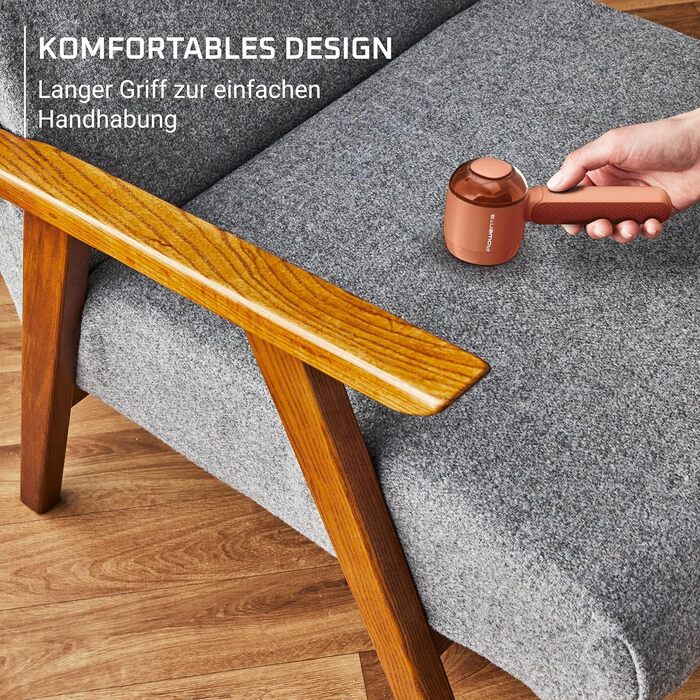 Rowenta Easy Care: Бездротовий видалення ворсу з нержавіючою сіткою, 60 хвилин роботи, теракотовий колір, JA8001E0