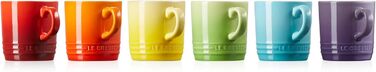 Le Creuset 6-Piece Cappuccino Cup Set, 200 ml each, Rainbow, 79114208359030