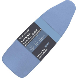 VividPaw Small Ironing Board Cover and Pad, Elastic Edge, Silicone Coated, Scratch-Resistant, Durable, Padded Cover for Mini Table Ironing Board (Silicone Coating)