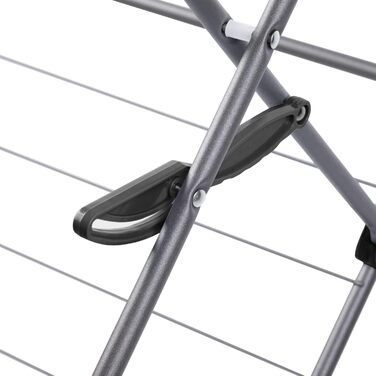 Сушарка для білизни Minky Trio Concertina Plus, 21 м сушильної площі, хром, блакитно-срібляста