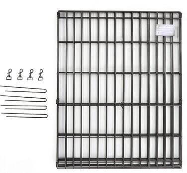 Клітка-загон для собак Midwest Homes for Pets 550-36DR, 157x157x91 см, чорна емаль, з дверцятами