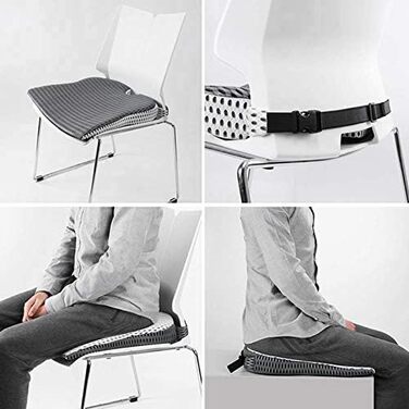 Wlauqueta Auto Truck Wedge Seat Cushion for Pressure Relief, Pain Reduction, Shock Absorption, Orthopedic Ergonomic Support, Memory Foam