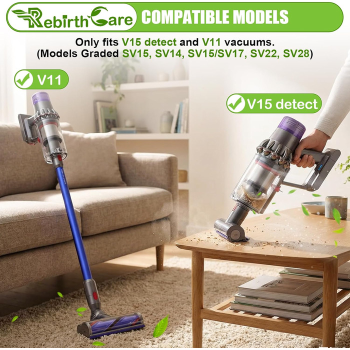 Фільтр для пилососа Dyson V11 SV17 SV14 SV22 (3 шт.) - Оригінал, HEPA, для Absolute, Extra, Pro, Animal, Torque Drive