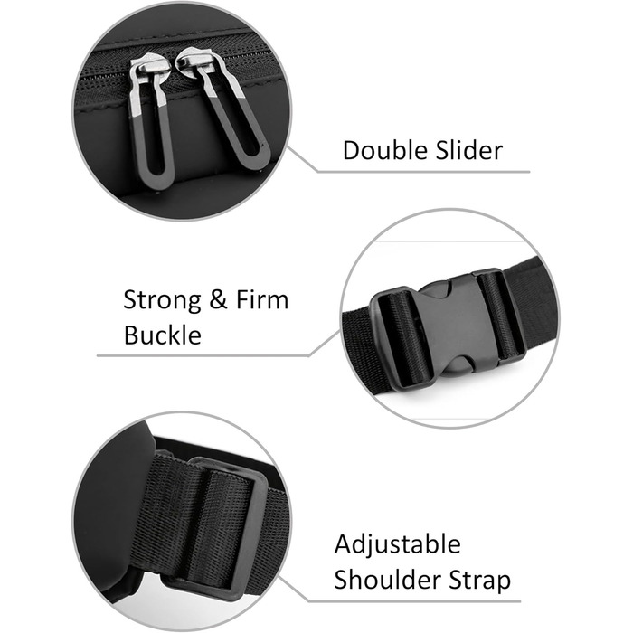 Чоловіча/Жіноча бананка з PU шкіри, водонепроникна, для спорту, подорожей, бігу, піших прогулянок, захист від крадіжок, елегантна, темно-зелена, велика