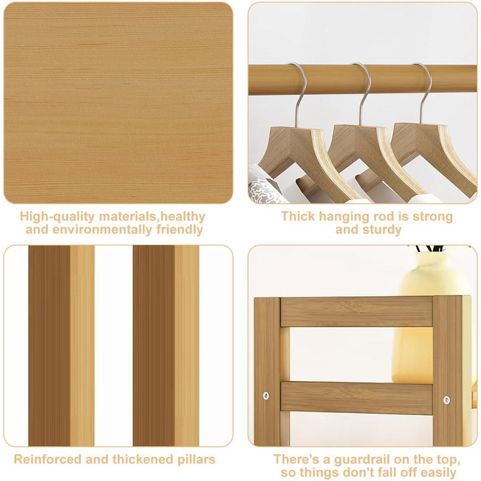 Підставка для одягу, вільна, багатофункціональна, для спальні, стабільна, містка, для підвішування одягу, легка збірка, з вішалкою 170 x 30 x 150 см