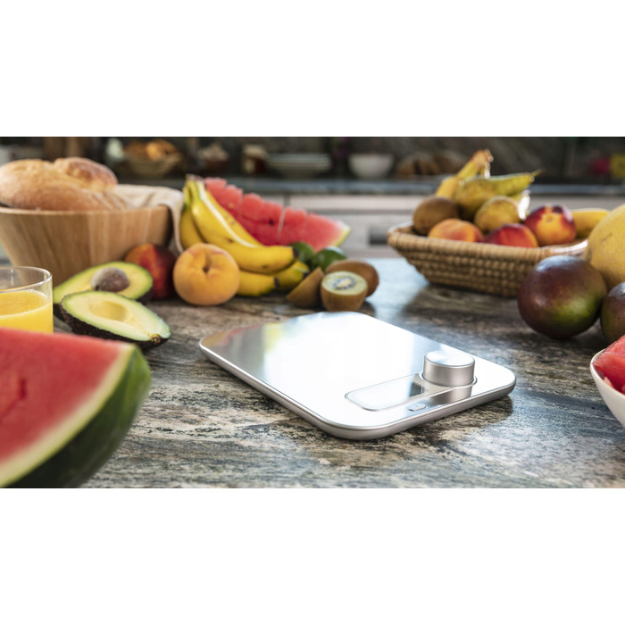 Кухонний ваги Cecotec Cook Control 10200 EcoPower, сріблястий/сірий, 8 кг