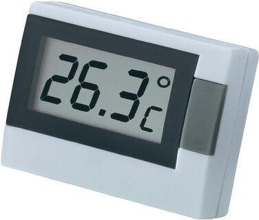 TFA Dostmann Digital Thermometer, versatile, indoor temperature, room climate, white, L 54 x W 16 (30) x H 39 mm (Pack of 5)