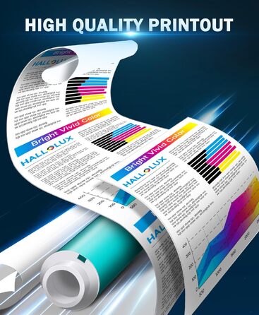 Комплект картриджів HALLOLUX 62XL для принтерів HP Envy 5540, 5544, 5545, 5548, 5640, 5646, 7640 та OfficeJet 200, 5740, 5742, 5744 (чорний та кольоровий, 2 шт.)