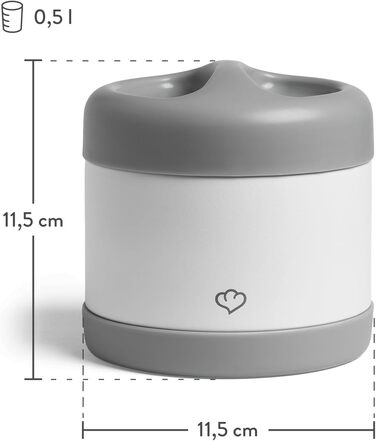 SPRINGLANE Ice Cream Container Set of 2, 500 ml, Stainless Steel, Ice Cream To Go Container, Freezer Box