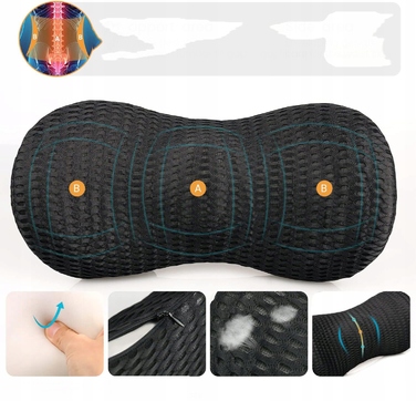 Ортопедична подушка під поперек з ефектом пам'яті (Memory Foam) для авто та крісла