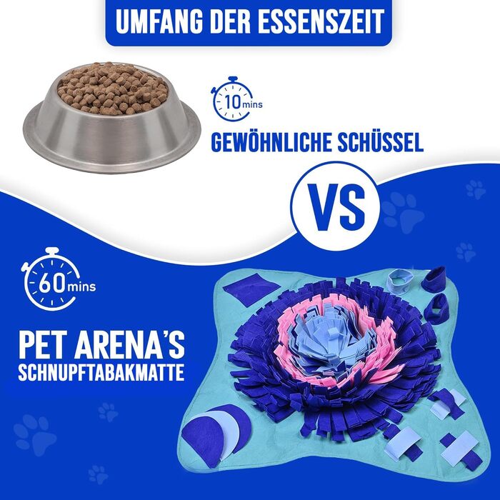PET ARENA килимок для нюхання собак – інтелектуальна іграшка для собак, велика, багатобарвна, регульована та миюча