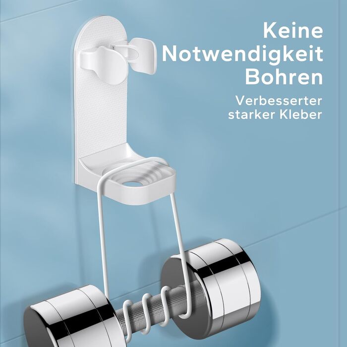 Дзеркальний тримач для електричних зубних щіток HOMMAND (2 шт.) - настінний, універсальний, білий