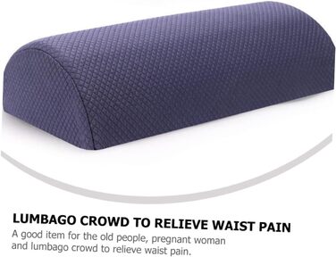 JECOMPRIS Half-Cylindrical Leg Pillow Neck Support Pillow Cushion Pillow Elastic Knee Pillow Knee Protector Rest Pillow for Office Back Pillow Sponge Neck Cushion Rest Mat Head Pillow