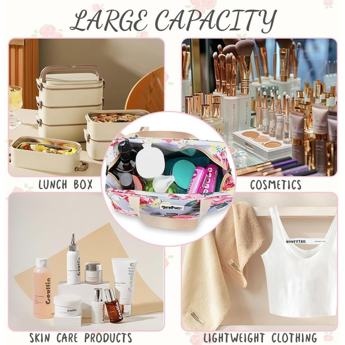 Сумка для туалетних аксесуарів велика, дорожня косметичка, органайзер для макіяжу, сумка для косметики з ручкою для жінок та чоловіків, #9, леопардовий принт