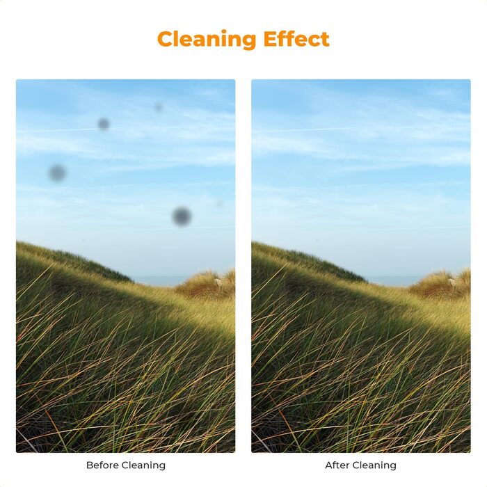 Очищувач об'єктивів K&F Concept: м'який пензлик для чищення цифрових камер, об'єктивів, лінз та фільтрів