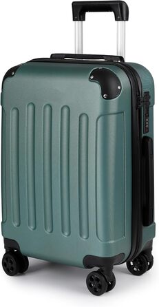 Валіза ручної поклажі TANTOMI: жорсткий корпус, телескопічна ручка, кодовий замок, для подорожей та ділових поїздок, світло-зелений колір