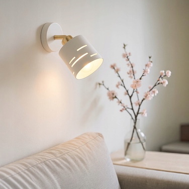 Настінний світильник 2в1 та підвісна стельова лампа E27, біло-золотий гламур