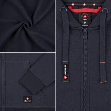 Чоловічий світшот з капюшоном Höhenhorn Woodberg, темно-синій, розмір L