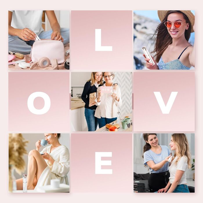 Електричний жіночий тример 5-в-1 для тіла та обличчя, бездротовий, для обличчя, бікіні-зони, ніг, носа та вух (білий) з 2 змінними насадками