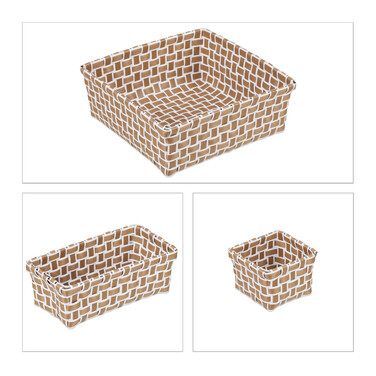 Set of 4 Woven Storage Baskets
