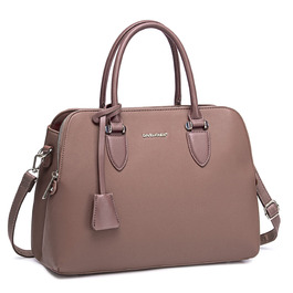 Сумка жіноча David Jones елегантна шопер (Tote Bag) з PU шкіри - рожева. Сумка через плече, багато відділень для роботи та повсякденного використання