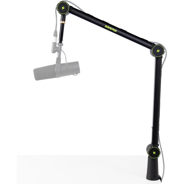 Штурмова стійка для мікрофона Shure by Gator з кабельною системою, чорна (SH-BROADCAST1)