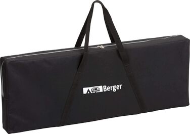 Складний бамбуковий стіл BERGER для кемпінгу, саду, балкону 100x72 см, регульована висота