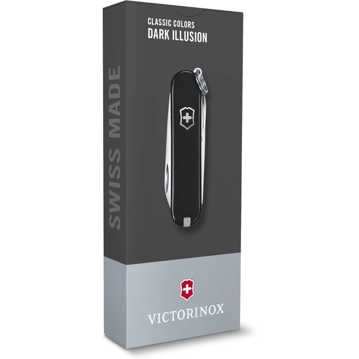 Мультитул Victorinox Classic SD Dark Illusion: 7 функцій, швейцарський ніж, подарунок
