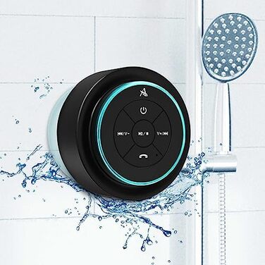 Xleader Shower Bluetooth Speaker Small Music Box, Waterproof Bluetooth Speaker with Suction Cup, Shower Speaker Electronics Gifts Music Box for Girls Boys Men Women