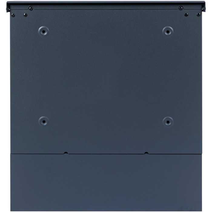 Поштова скринька Zelsius з газетницею, антрацит RAL 7016, з плавним закриттям | Настінна або стійкова установка